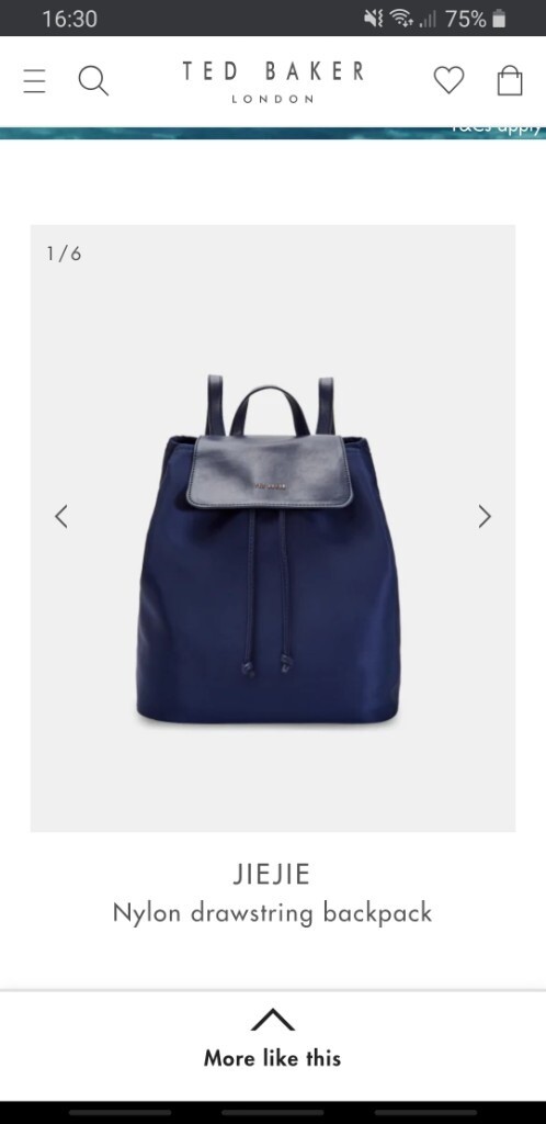 ted baker jiejie drawstring backpack